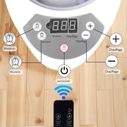 Panneau de commande et télécommande pour sauna vapeur portable maison