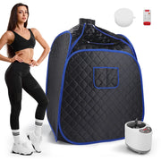 Sauna vapeur portable avec cabine pliable, générateur vapeur et télécommande pour utilisation à la maison