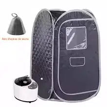 Sauna vapeur portable pliable avec cabine individuelle et générateur pour utilisation à la maison